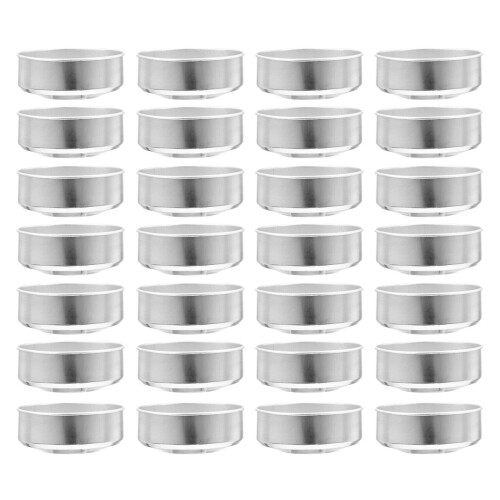 300Ud De Aluminio Para Velas DIY Plata Circular Uso General