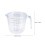 Medidor Plástico Transparente Cocina Repostería Hogar 3