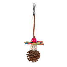 Birds Chewing Toy Wood Colorful Birds Swing Toy Creative