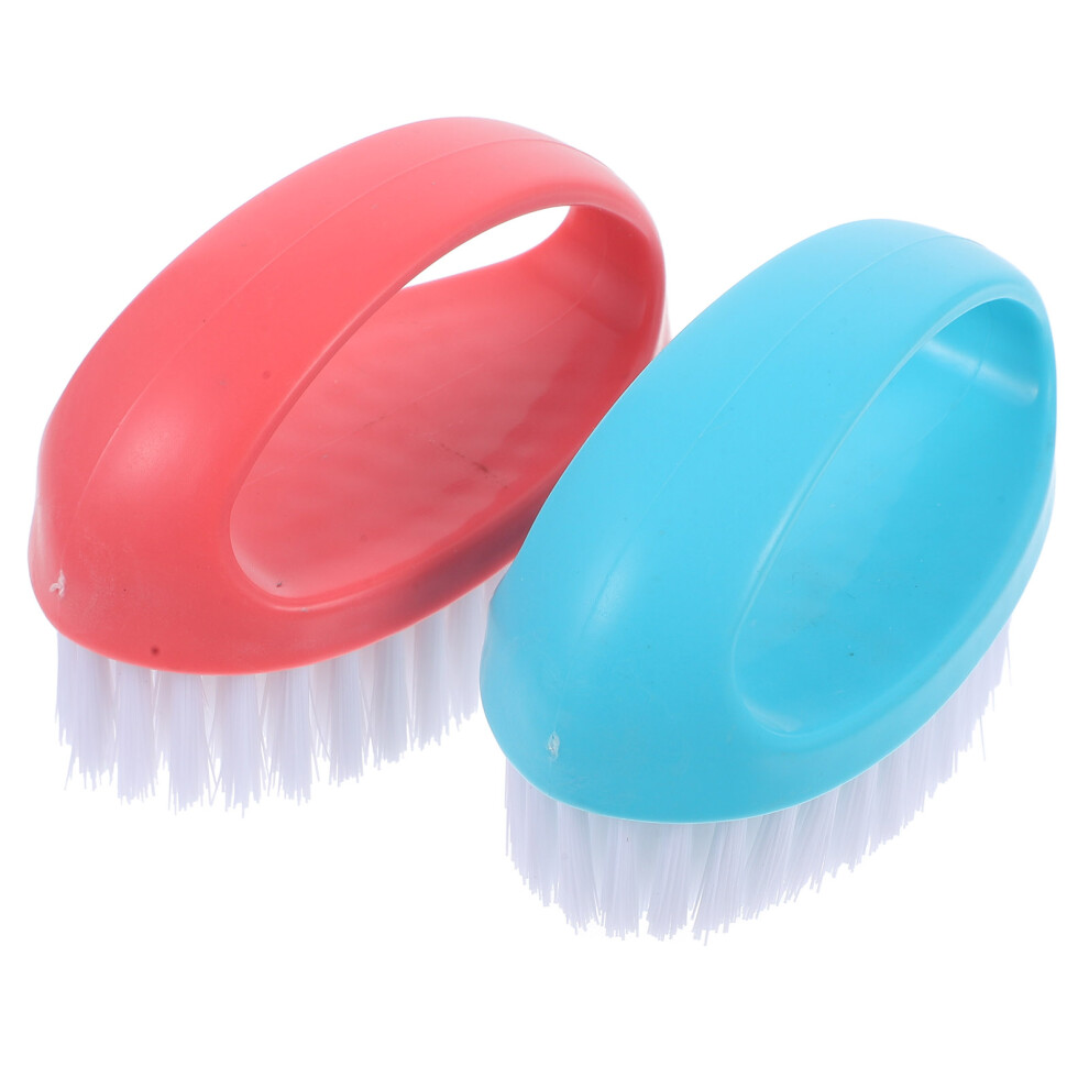 Iplusmile Light 2Pcs Nail Cleaning Brush For Manicure Dust Removal