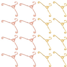 120 Pcs Mini Metal Clothes Hangers For Doll Outfits And Mini Closets