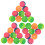 90 Pcs Colorful Solid Rubber Bouncy Balls For Kids Playing 10