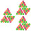 90 Pcs Colorful Solid Rubber Bouncy Balls For Kids Playing 6
