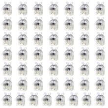 Paquet de 50 boîtes à bonbons pour diverses-argent réfléchissant