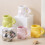 Portable Belly Shape Mug Convenient Ceramic Cups-Peach Powder 5