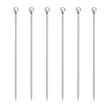 Set Of 6 Cake Tester Stick Stainless Steel Testing-silver