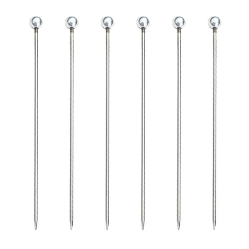 Set Of 6 Cake Tester Stick Stainless Steel Testing-silver