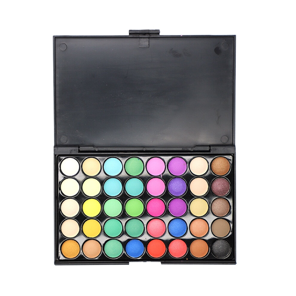 Happyyami 2Pcs 40 Colors Eye Shadow Makeup Combination Cosmetic Pallet (02)