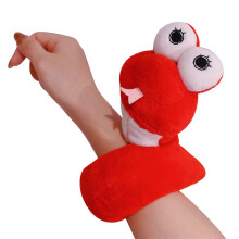 Snake Slap Armband PP Katoen 38cm Pluche Cartoon voor-Rood