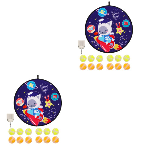 2 Sets Sticky Dart Board Cotton Cartoon Child 2