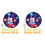 2 Sets Sticky Dart Board Cotton Cartoon Child 2