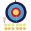2 Sets Sticky Dart Board Cotton Cartoon Child 11