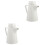 2 Count Ceramic Cold Water Jug Juice Pitcher With Handle Ceramics 3