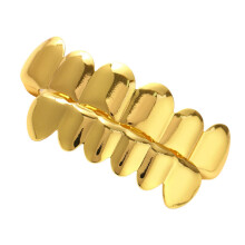 Abnehmbare Kupfer-Mundgrills für Hip-Hop-Enthusiasten,-Gold