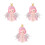 3Stk Mini Harz Engel Cake Topper Für Torte Deko 8