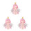 3Stk Mini Harz Engel Cake Topper Für Torte Deko 7