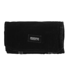 Zwarte Reis Sieradenroll Organizer Fluweel Opbergtas