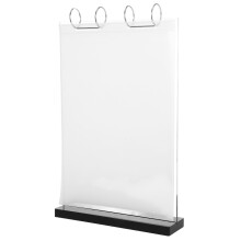 Dubbelzijdige Omdraaibare Acryl Menuhouder Transparant 1 Set