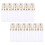 24Stk Pumpflaschen Gold Wiederverwendbare Schaumspender 9