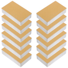 400Stk Blank Metall Visitenkarten Golden Aluminium Für DIY Sublimation