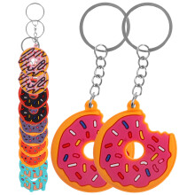 60 stücke schlüsselanhänger donut form, chic, für rucksack, geschenk