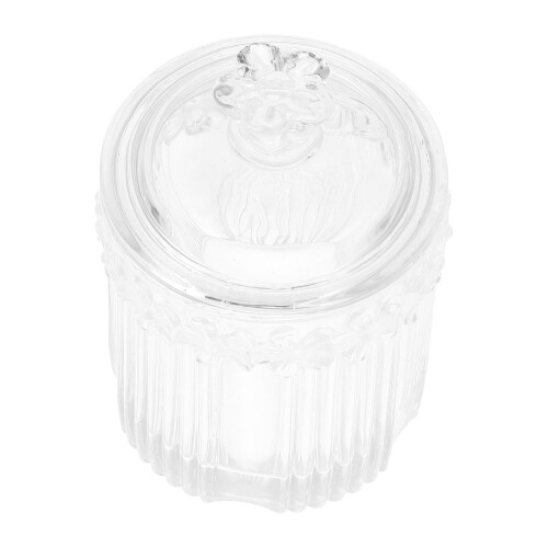 3Stk Edle Schmuckbox Transparent Für Watte Und
