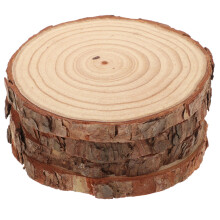 16 Holzscheiben Unbearbeitete Natürliche Holzringe Diy