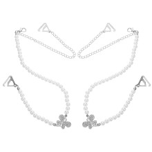 2Paare Perlen - Für Damen Metall Weiß Schmuck