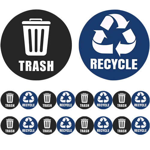 1 Set Selbstklebende Aufkleber PVC Recycelbar 2