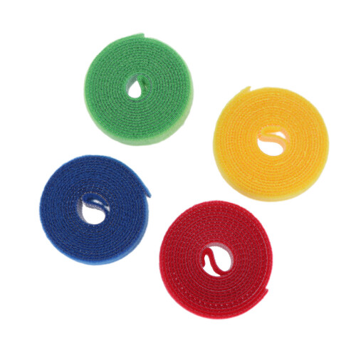 4St Nylon Kabelbinders Herbruikbaar Multikleur Kabel Organizer Clips 2