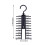 3Ud Soporte Multi Gancho Para Corbatas Cinturones Negro Resistente 2