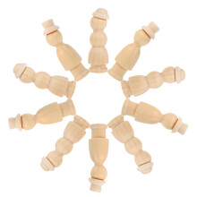 20Ud De Madera Beige Para DIY Artesanía Y Regalo Infantil