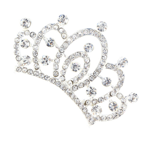 Tiara Infantil Plata Para Uso Diario