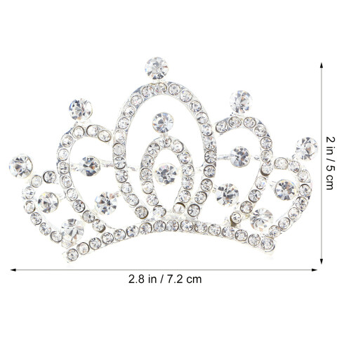 Tiara Infantil Plata Para Uso Diario 1