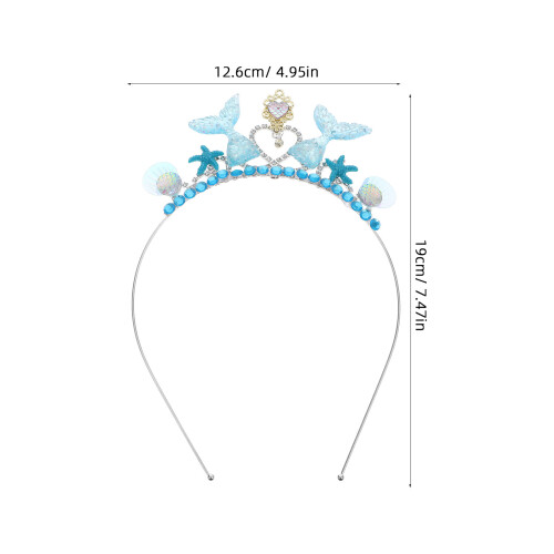 Vincha De Mar Con Rhinestones Decorativa 1