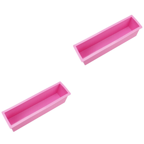 2Ud De Silicona Rosa Para Jabón, Flexible Y Resistente Calor 2