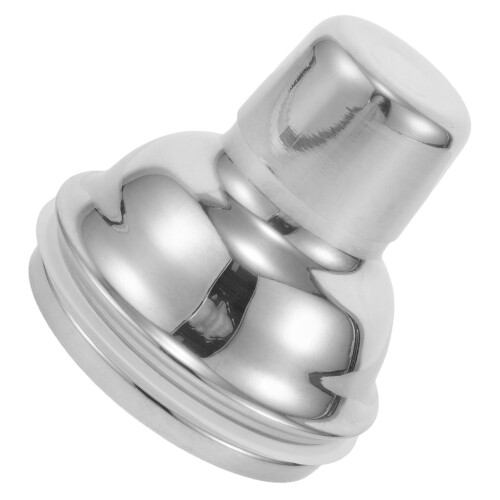 2Ud Tapas Protectoras De Acero Y Silicona Para Vaso De Bar Plata