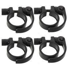 4 uds. abrazadera sillín aluminio 31,8 mm para