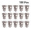 100Ud Piezas Para Pendientes Acero Inoxidable Durables DIY 9