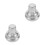 2Ud Tapas Protectoras De Acero Y Silicona Para Vaso De Bar Plata 10