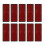 10Ud Reflectante Plástica Roja Para Auto Autoadhesiva Resistente 3