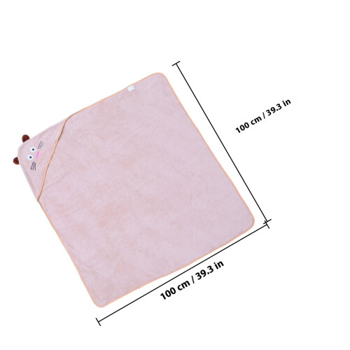 Peignoir Rose À Doux En Coton Absorbant 2