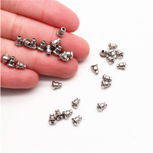 100Ud Piezas Para Pendientes Acero Inoxidable Durables DIY 1
