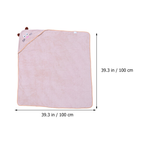 Peignoir Rose À Doux En Coton Absorbant 1