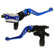 2Pièces Levier Hydraulique Aluminium Bleu Haute Performance