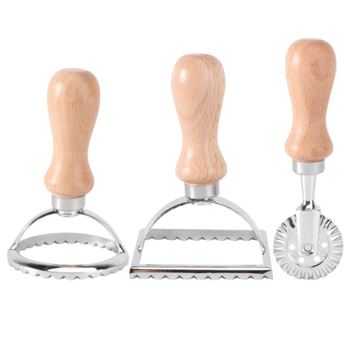 6 Pcs Noodle Press Round Wooden