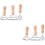 6 Pcs Noodle Press Round Wooden 6