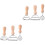 6 Pcs Noodle Press Round Wooden 3