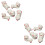 10 Pcs Pig Shape Ceramic Chopstick Rest Japanese Style 6