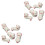 10 Pcs Pig Shape Ceramic Chopstick Rest Japanese Style 3